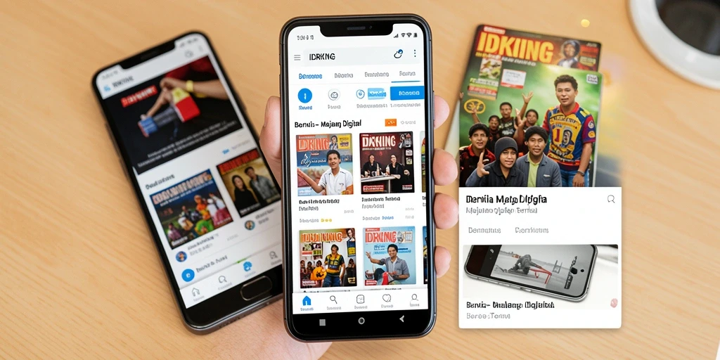 Tampilan antarmuka utama aplikasi IDRKING yang menarik dan interaktif.