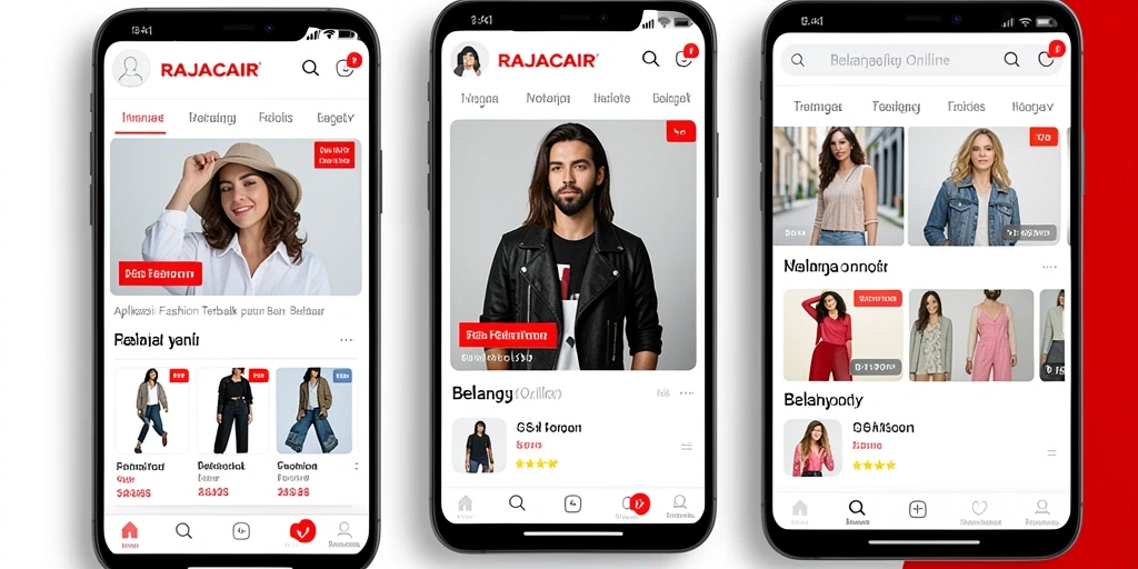 Tampilan antarmuka aplikasi RAJACAIR yang modern dan stylish.