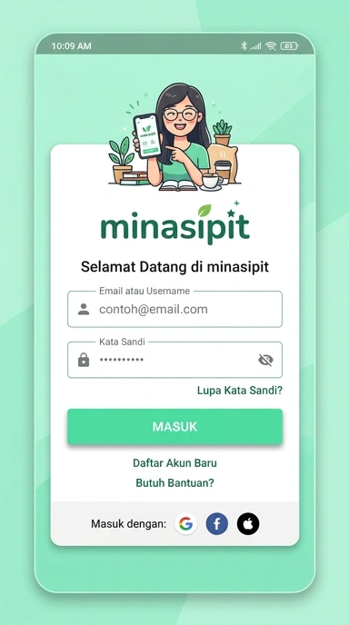 Masuk Akun Cinasipit untuk Pengguna Android